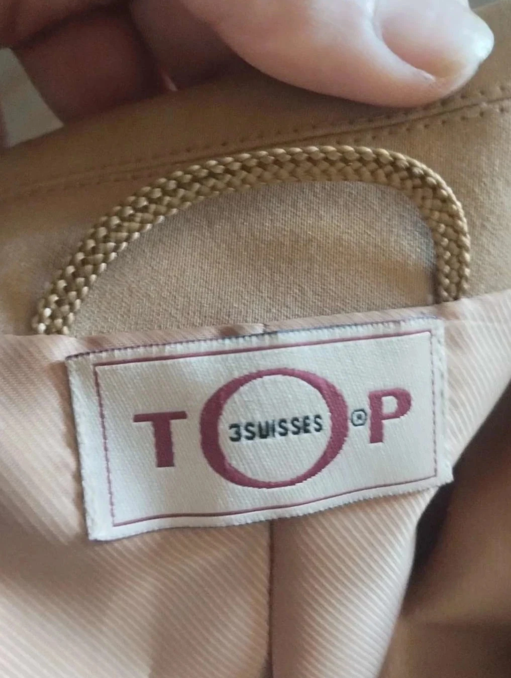 Tailleur falda color marrón claro,Top 3 Suisses, T40 – photo 11